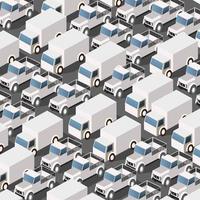 Seamless repeating urban pattern Isometric area of the city vector