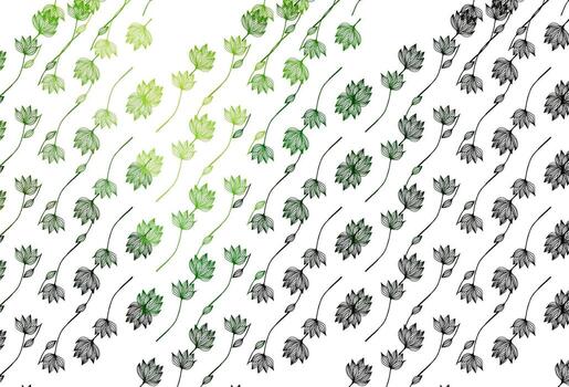 Light Green vector hand painted pattern.