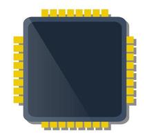 Single chip device of technology electronic microchip microcircuit vector