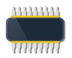 Single chip device of technology electronic microchip microcircuit vector