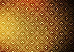 Dark Yellow, Orange vector background with lines, rhombuses.