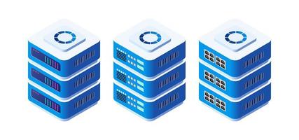 An isometric 3D computer for a crypto server for network vector