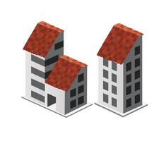 Isometric 3D dimensional skyscraper building of the modern vector