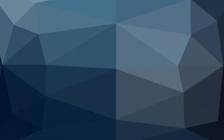 Dark BLUE vector shining triangular background.