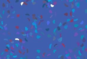Light Blue, Red vector template with memphis shapes.