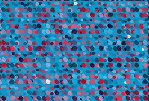 Light Blue, Red vector pattern with bubble shapes.