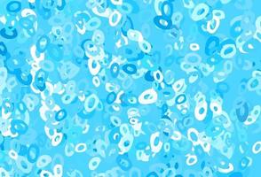 Light Blue, Yellow vector background with bubbles.