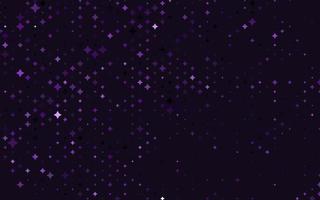 Fondo de vector violeta claro con estrellas de colores.