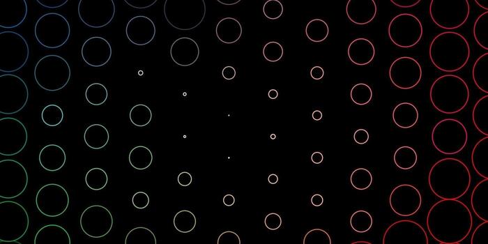 Dark Green, Red vector texture with disks.