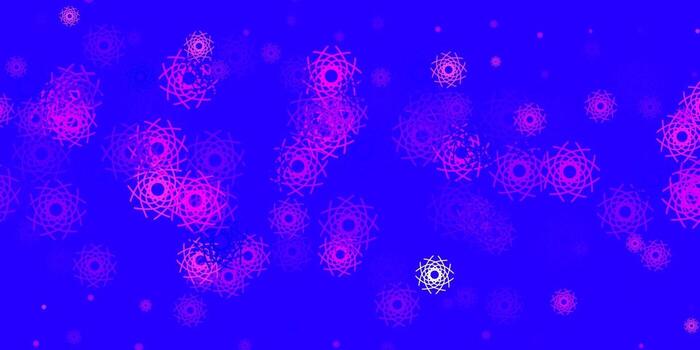 Light Purple, Pink vector pattern with abstract shapes.