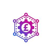 money management vector icon with pound