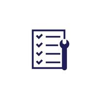 service list icon on white vector