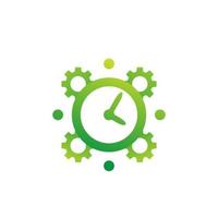 time management, productivity concept vector