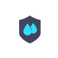 waterproof, water resistant icon vector