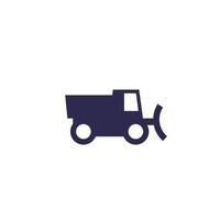 snowplow truck icon vector