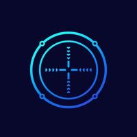 crosshair, vector design for ui