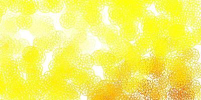 Light Yellow vector template with abstract forms.