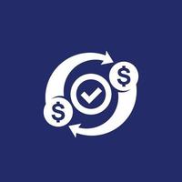 costs optimization, efficiency icon, money concept vector