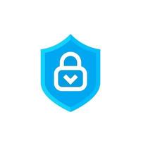 Cybersecurity icon, online data protection vector symbol