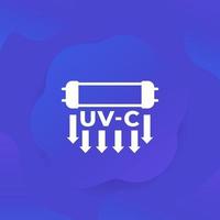 UV-C germicidal lamp icon, vector