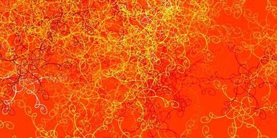 Light Yellow vector texture with wry lines.