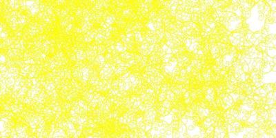 Light Yellow vector backdrop with bent lines.