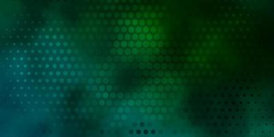 Dark Green vector layout with circles.