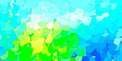 Light blue, green vector backdrop with chaotic shapes.