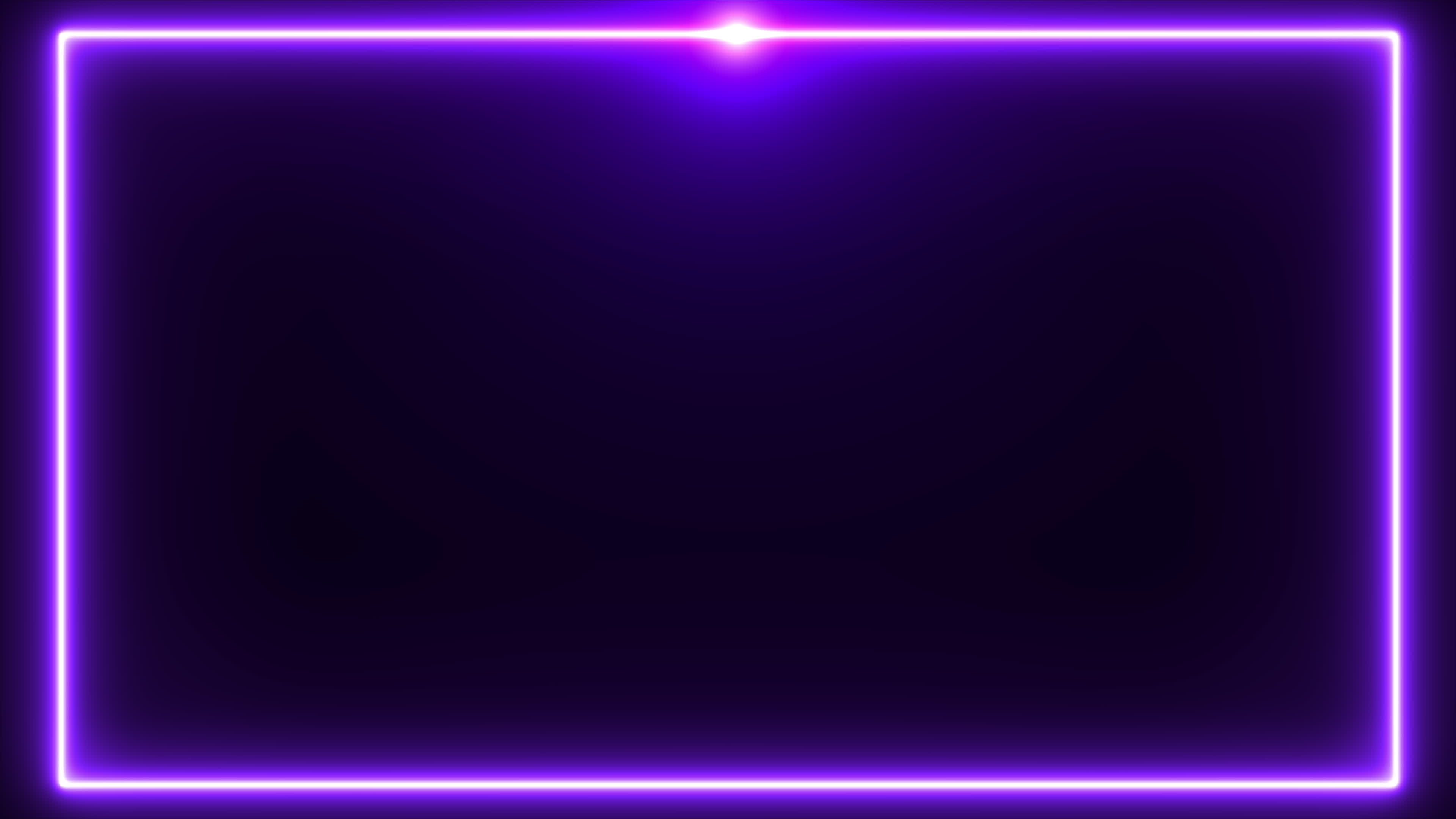 Purple neon border with flare on the top background 3184675 Stock