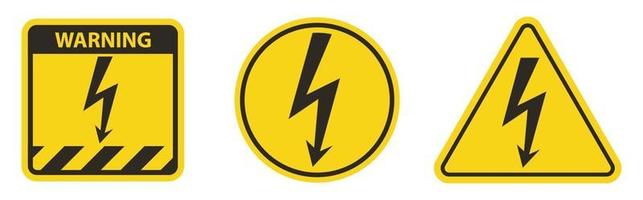 Danger High Voltage Symbol Sign Isolate On White Background vector