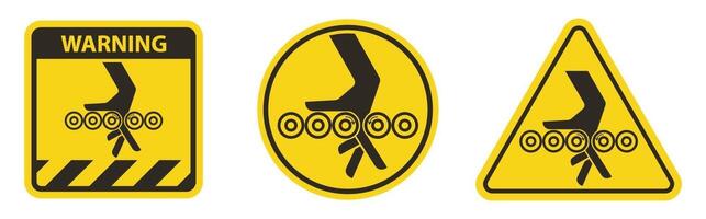 Hand Entanglement Rollers Symbol Sign vector