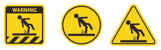 Beware Slippery Surface Symbol Isolate On White Background vector