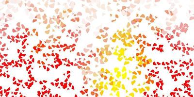 Light red, yellow vector template with abstract forms.