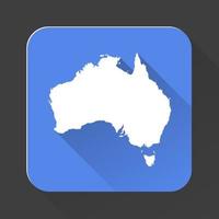 Highly detailed Australia map with borders isolated on background vector