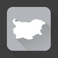 Highly detailed Bulgaria map  with borders isolated on background vector