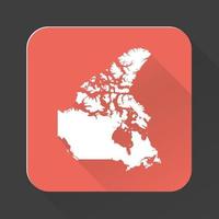 Highly detailed Canada map with borders isolated on background vector