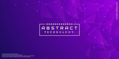 Abstract background. Digital technology banner vector