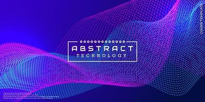 abstract technology particles mesh background vector