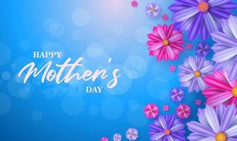 Happy mother's day banner. Vector greeting card for social media