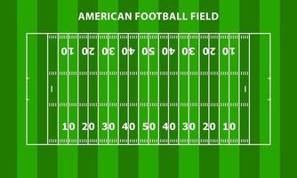 American football field with detail area