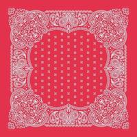 Bandana Paisley Ornament Design with Traditional weapon of Indonesian vector