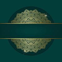 Half mandala design background Free Vector