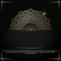 Half mandala design background Free Vector