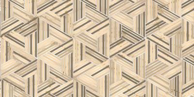 Geometric pattern with polygonal shape and marble texture vector