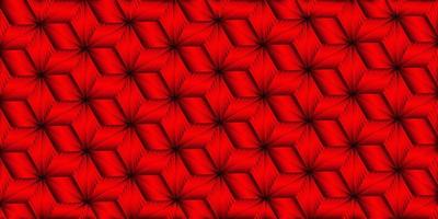 Red metallic background pattern with polygonal stripes line weave vector