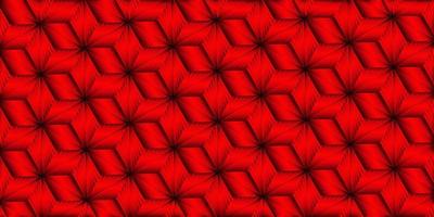 Red metallic background pattern with polygonal stripes line weave vector