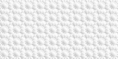 Geometric pattern design modern floral white and gray background vector