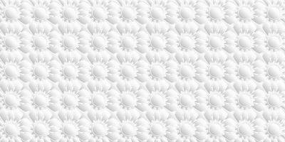 Geometric pattern design modern floral white and gray background vector