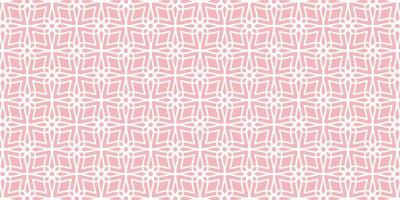 Geometric pattern floral design elegant pink background vector