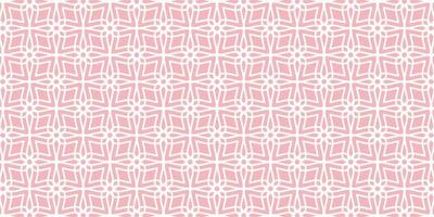 Geometric pattern floral design elegant pink background vector